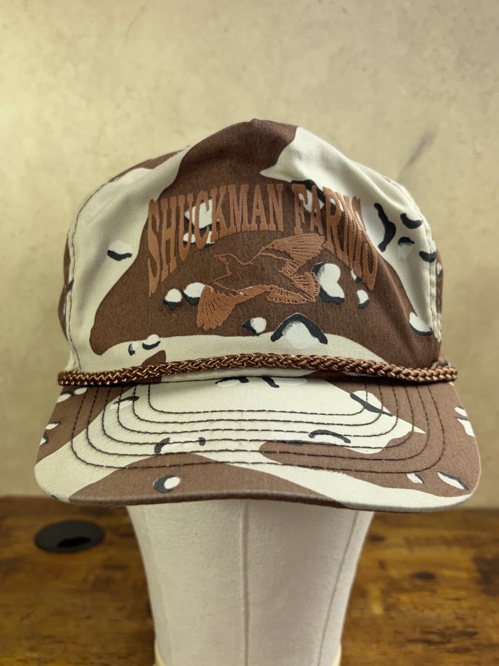 Vintage Rope Hat Snapback Desert Camo Hunting